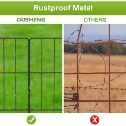 47 Ft. L X 16.5 In. H Garden Fence, No Dig Rustproof Metal Wire Fencing, 45 Square Panels -Dewalt Tools Shop black garden fencing pl2109 a49 1f 1000