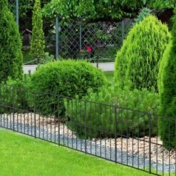 47 Ft. L X 16.5 In. H Garden Fence, No Dig Rustproof Metal Wire Fencing, 45 Square Panels -Dewalt Tools Shop black garden fencing pl2109 a49 44 1000