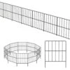 47 Ft. L X 16.5 In. H Garden Fence, No Dig Rustproof Metal Wire Fencing, 45 Square Panels -Dewalt Tools Shop black garden fencing pl2109 a49 64 1000