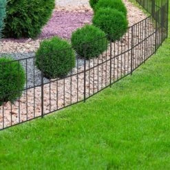 47 Ft. L X 16.5 In. H Garden Fence, No Dig Rustproof Metal Wire Fencing, 45 Square Panels -Dewalt Tools Shop black garden fencing pl2109 a49 76 1000