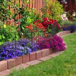 47 Ft. L X 16.5 In. H Garden Fence, No Dig Rustproof Metal Wire Fencing, 45 Square Panels -Dewalt Tools Shop black garden fencing pl2109 a49 fa 1000