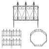 24 In. H Black Iron Garden Fence Thicken Metal Wire Fencing Rustproof (8-Panels) 1 24 In. H Black Iron Garden Fence Thicken Metal Wire Fencing Rustproof (8-Panels) -Dewalt Tools Shop black garden fencing wfkf170056 02 64 1000