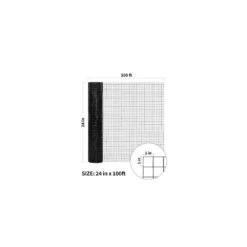 Black Hardware Cloth 1/2 In. 24 In. X 50 Ft. 19-Gauge PVC Coating Wire Mesh Roll Vinyl Coated Welded Garden Wire Fencing -Dewalt Tools Shop black garvee garden fencing pho 0zv87h6o yxy 4f 1000