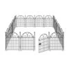 Tall Metal Garden Fence Animal Barrier With Gate 27 In.12 Panels For Dogs Outdoor Yard 26.2 Ft, Temporary Fencing -Dewalt Tools Shop black justincity garden fencing 006ph03328d 64 1000