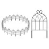 Decorative Garden Fence 22 In. Rustproof Metal No Dig Fencing Border 35-Pack For Small Animal Barrier And Flower Edging -Dewalt Tools Shop black justincity garden fencing 050ph03328d 64 1000