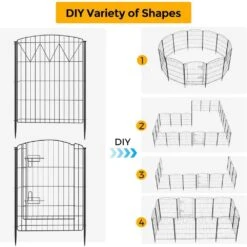 Decorative Rustproof Metal Garden Fence 5 In. Arched Flower Bed Edging Ornamental Wire Border Panel Fencing 14 Decorative Rustproof Metal Garden Fence 5 In. Arched Flower Bed Edging Ornamental Wire Border Panel Fencing -Dewalt Tools Shop black justincity garden fencing 055ph03328d fa 1000