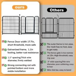 27 In. Heavy Duty Iron Garden Fence With Wide Gate Decorative Border Panels For Yard And Pet Fencing Indoor Outdoor Use -Dewalt Tools Shop black justincity garden fencing 065ph03328d 4f 1000