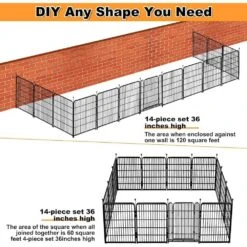 27 In. Heavy Duty Iron Garden Fence With Wide Gate Decorative Border Panels For Yard And Pet Fencing Indoor Outdoor Use -Dewalt Tools Shop black justincity garden fencing 065ph03328d fa 1000