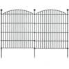 Garden Fence Dog Fence Outdoor 29 In. Rustproof Metal Fencing With Ground Stakes No Dig Animal Containment -Dewalt Tools Shop black justincity garden fencing 073ph03328d 64 1000