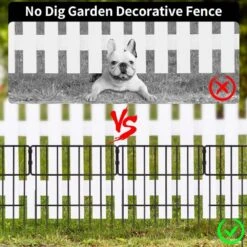 Animal Barrier Fence 7 In. No Dig Metal Rustproof Dog Rabbit Fencing With Cable Ties Cutting Plier -Dewalt Tools Shop black justincity garden fencing 076ph03328d 4f 1000
