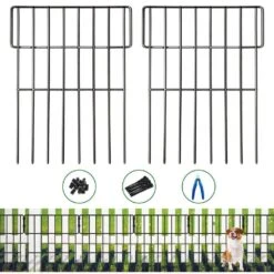 Animal Barrier Fence 7 In. No Dig Metal Rustproof Dog Rabbit Fencing With Cable Ties Cutting Plier -Dewalt Tools Shop black justincity garden fencing 076ph03328d 76 1000
