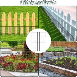 Animal Barrier Fence 7 In. No Dig Metal Rustproof Dog Rabbit Fencing With Cable Ties Cutting Plier -Dewalt Tools Shop black justincity garden fencing 076ph03328d fa 1000