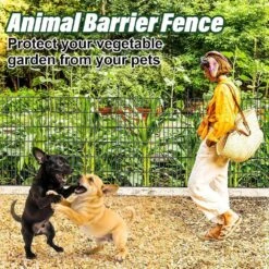 16 Panels 32 In. H Rustproof Metal Decorative Garden Fence W/ Gate No Dig Animal Barrier Fencing For Yard 34.7 Ft. L -Dewalt Tools Shop black justincity garden fencing 129ph03328d fa 1000