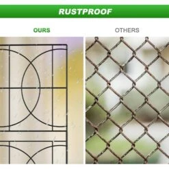 Decorative Garden Fence 13 In. Animal Barrier 10 Pack Rustproof Metal Fencing For Yard Dog Rabbits Wire Section Edging -Dewalt Tools Shop black justincity garden fencing 133ph03328d 1f 1000