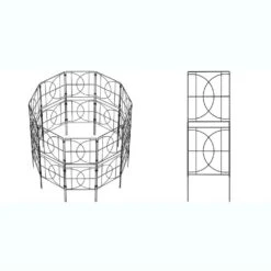 Decorative Garden Fence 13 In. Animal Barrier 10 Pack Rustproof Metal Fencing For Yard Dog Rabbits Wire Section Edging