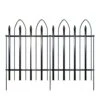 Metal Decorative Border Folding Fence 32 In. H X 24 In. W 5 Panels Total 10 Ft. Landscape Fencing For Yard And Garden -Dewalt Tools Shop black justincity garden fencing 141ph03328d 64 1000
