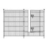 No Dig Garden Fence With Gate 7 In. Decorative Metal Outdoor Dog Fence Rustproof Pet Fencing -Dewalt Tools Shop black justincity garden fencing 165ph03328d 64 1000