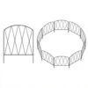 Decorative Metal Garden Fence 16 In. H Rustproof Arched Border Animal Barrier Panel Fencing 10 Pack For Outdoor Decor