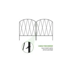 Decorative Metal Garden Fence 16 In. H Rustproof Arched Border Animal Barrier Panel Fencing 10 Pack For Outdoor Decor -Dewalt Tools Shop black justincity garden fencing 188ph03328d 76 1000