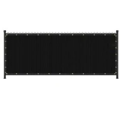 Black Plastic Mesh For Private Border Fencing 6 Ft. X 50 Ft. 170 GSM 90% Blockage