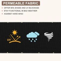 Black Plastic Mesh For Private Border Fencing 6 Ft. X 50 Ft. 170 GSM 90% Blockage -Dewalt Tools Shop black justincity outdoor privacy screens 1 28dph005144 fa 1000