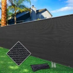 Black Plastic Mesh Private For Border Fencing 6 Ft. X 50 Ft. 170 GSM Windscreen And Dustproof -Dewalt Tools Shop black justincity outdoor privacy screens 1 28dph005145 4f 1000