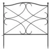 24.4 In. H Iron Garden Fence Outdoor Thicken Metal Wire Fencing Rustproof In Black (5-Panels) -Dewalt Tools Shop black kingdely garden fencing tdjw wfkf170101 64 1000