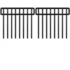 13 In. X 240 In. Black Metal Edging, Garden Fence, Metal Garden Edging Fence Border, No Dig Fencing For Dog Rabbits