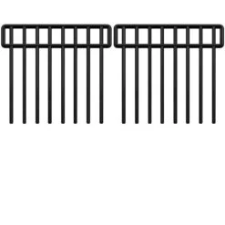13 In. X 240 In. Black Metal Edging, Garden Fence, Metal Garden Edging Fence Border, No Dig Fencing For Dog Rabbits