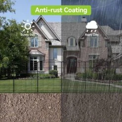 Decorative Garden Fence 36 In. H Rustproof Metal Wire Animal Barrier No Dig Rabbit Fencing Outdoor Patio Yard 6 Panels -Dewalt Tools Shop black misopily garden fencing ph02028b058 1f 1000