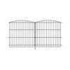 Decorative Garden Fence 36 In. H Rustproof Metal Wire Animal Barrier No Dig Rabbit Fencing Outdoor Patio Yard 6 Panels -Dewalt Tools Shop black misopily garden fencing ph02028b058 64 1000