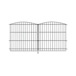 Decorative Garden Fence 36 In. H Rustproof Metal Wire Animal Barrier No Dig Rabbit Fencing Outdoor Patio Yard 6 Panels