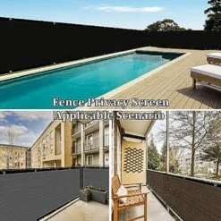 4' X 50' Privacy Screen Plastic Heavy Duty Mesh Shade Net Cover For Garden Fence Black 170 GSM Outdoor Fencing -Dewalt Tools Shop black misopily garden fencing ph02028b068 44 1000