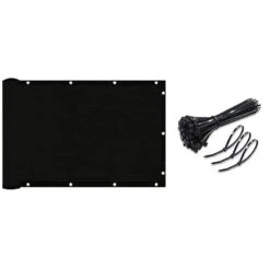 4' X 50' Privacy Screen Plastic Heavy Duty Mesh Shade Net Cover For Garden Fence Black 170 GSM Outdoor Fencing