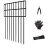 25 Panels Garden Fencing Animal Barrier 17 In. Hx27 Ft. L Rustproof Metal Stakes Ground Defense Outdoor Decorative Fence -Dewalt Tools Shop black misopily garden fencing ph02028b076 64 1000