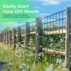 50ft L X 0. 05in W X 48in H Metal Wire Mesh, PVC Coated Garden Border Fencing Roll Vinyl Coating Black -Dewalt Tools Shop black moepisy garden fencing 0cxjc14g2 44 1000