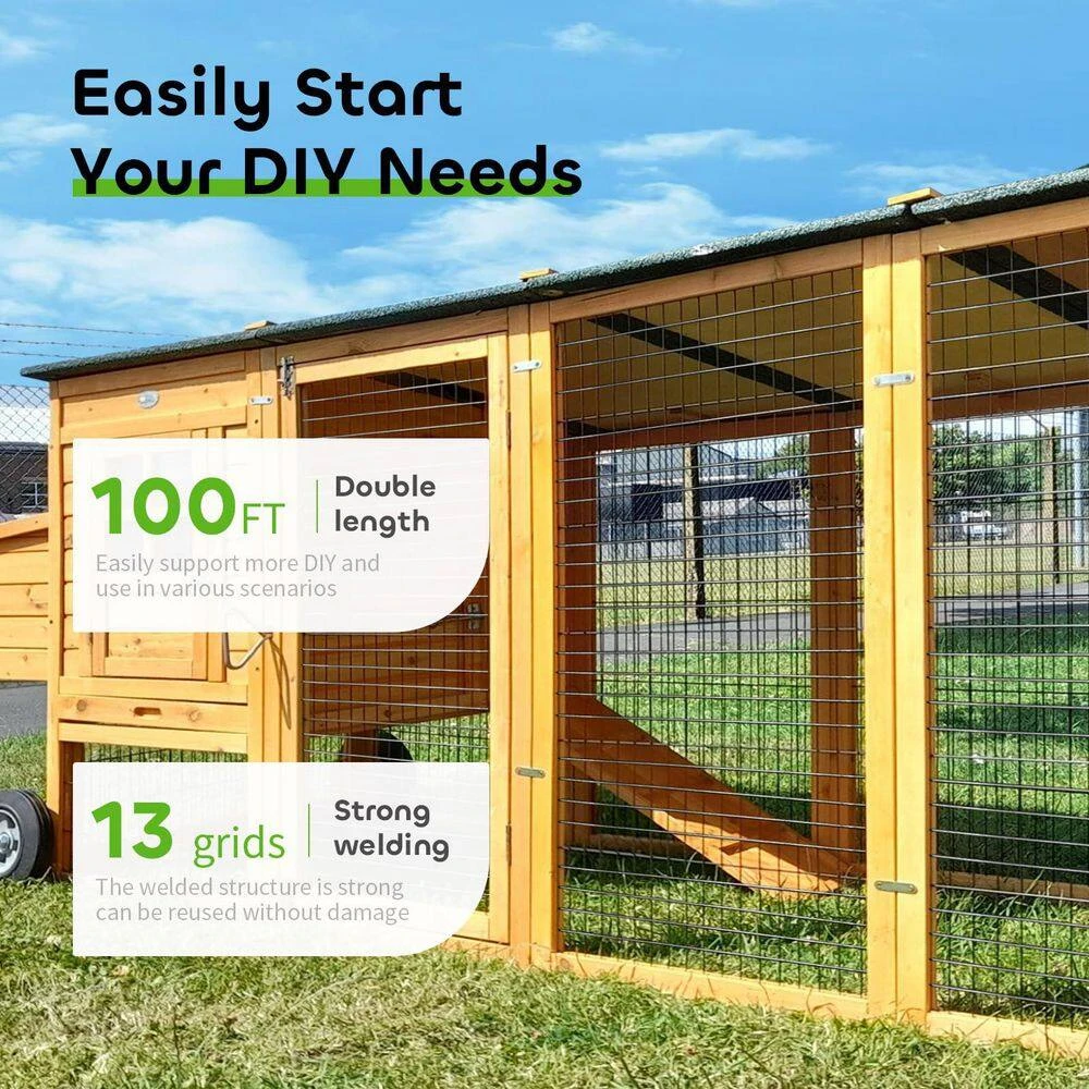 100ft L X 0. 05in W X 36in H Metal Wire Mesh, PVC Coated Garden Border Fencing Roll Vinyl Coating Black 6 100ft L X 0. 05in W X 36in H Metal Wire Mesh, PVC Coated Garden Border Fencing Roll Vinyl Coating Black - Image 4