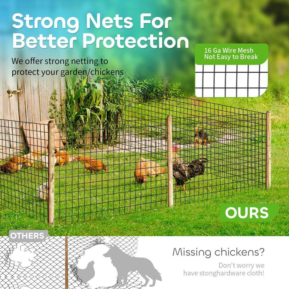 100ft L X 0. 05in W X 36in H Metal Wire Mesh, PVC Coated Garden Border Fencing Roll Vinyl Coating Black 7 100ft L X 0. 05in W X 36in H Metal Wire Mesh, PVC Coated Garden Border Fencing Roll Vinyl Coating Black - Image 5