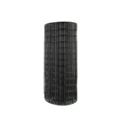 100ft L X 0. 05in W X 36in H Metal Wire Mesh, PVC Coated Garden Border Fencing Roll Vinyl Coating Black