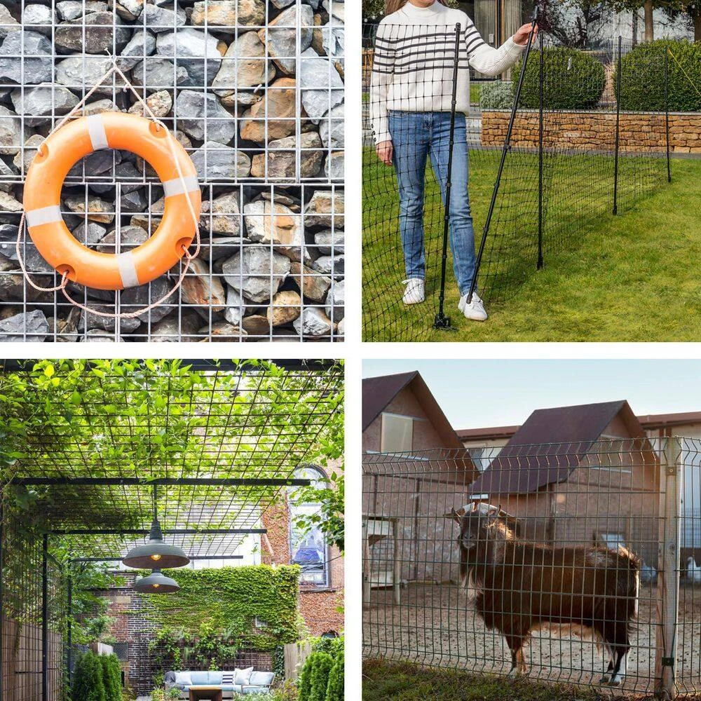 100ft L X 0. 05in W X 36in H Metal Wire Mesh, PVC Coated Garden Border Fencing Roll Vinyl Coating Black 9 100ft L X 0. 05in W X 36in H Metal Wire Mesh, PVC Coated Garden Border Fencing Roll Vinyl Coating Black - Image 7