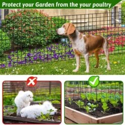 N/A 24 In. X 59 Ft. PVC Coated Welded Wire Fence Metal Garden Border Fencing Roll Vinyl Coating For Plant Protection -Dewalt Tools Shop black n a garden fencing ogsa05127 fa 1000