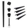 UltraEasy Fencing 3.75 In. X 3.75 In. X 72 In. Black Aluminum Concrete Install Post For Composite Fence Panel -Dewalt Tools Shop black newtechwood metal fence posts fence post blk 6 c 64 1000