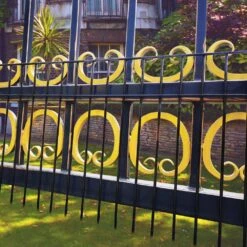 2 Ft. L X 15 In. H Metal Rustproof Flat Top Patio Ornament Metal Fencing Posts, Black (10-Pack)﻿ -Dewalt Tools Shop black nvnoo metal fence posts 4d1m8r7b 40 1000