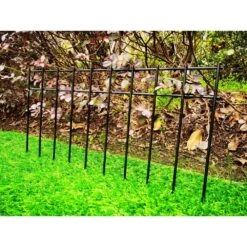 1.67 Ft. L X 10 In. H Metal Fencing Posts Rustproof Animal For For Outdoor Yard Patio Lawn, Black (10-Pack) -Dewalt Tools Shop black nvnoo metal fence posts 4j9i3z2g 31 1000