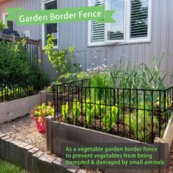 17 In. X 12 In. Rustproof Metal Fencing Posts Small Garden For Dogs Rabbits, Metal Fence Post (10-Pack)﻿﻿ -Dewalt Tools Shop black nvnoo metal fence posts 9j3b8m4y 31 1000