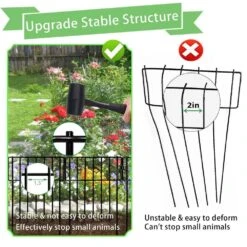 17 In. X 12 In. Rustproof Metal Fencing Posts Small Garden For Dogs Rabbits, Metal Fence Post (10-Pack)﻿﻿ -Dewalt Tools Shop black nvnoo metal fence posts 9j3b8m4y 4f 1000