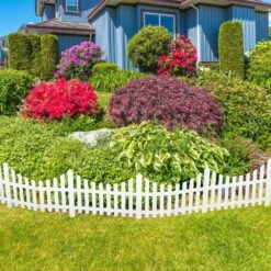 22.6 In. X 13.2 In. Plastic Fencing, Set Of 12. White -Dewalt Tools Shop black oumilen garden fencing hd 316 wela 44 1000