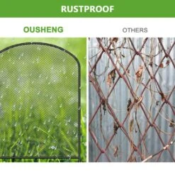 24 In. H X 10 Ft. L Rustproof Metal Decorative Garden Fence Fencing (10-Packs) -Dewalt Tools Shop black oumilen garden fencing hd 581 wela 4f 1000