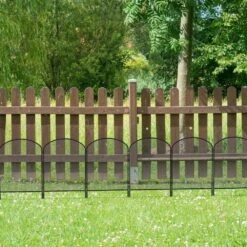 24 In. H X 27 Ft. L Rustproof Metal Decorative Garden Fence Fencing (25-Packs) -Dewalt Tools Shop black oumilen garden fencing hd 582 wela fa 1000