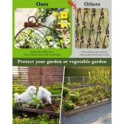 Decorative 20-Pack, 12.8 Ft. L X 22 In. H, Rustproof Metal Garden Fence No Dig Fencing Border -Dewalt Tools Shop black oumilen garden fencing hd 637 wela 4f 1000